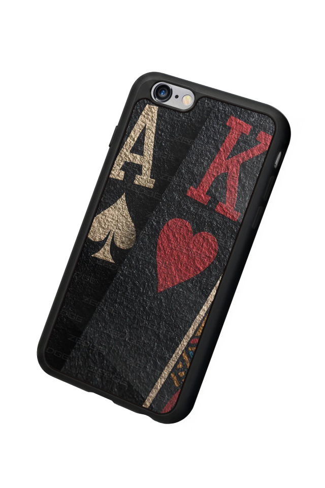 iPhone 6 Plus Uyumlu Kart Tasarımlı Glossy Premium Kılıf