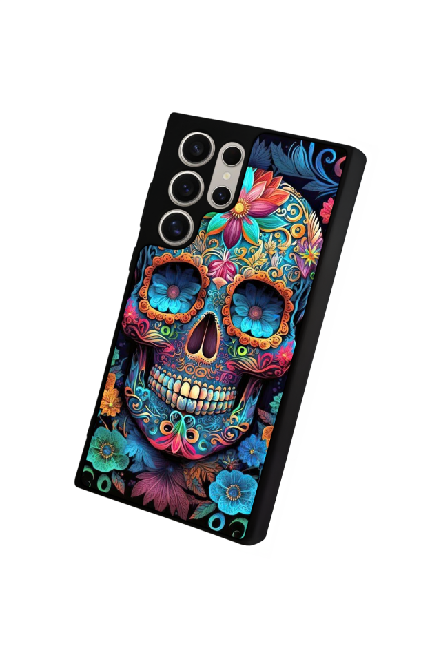 Samsung Galaxy S24 Ultra Uyumlu KuruKafa Tasarımlı Glossy Premium Kılıf