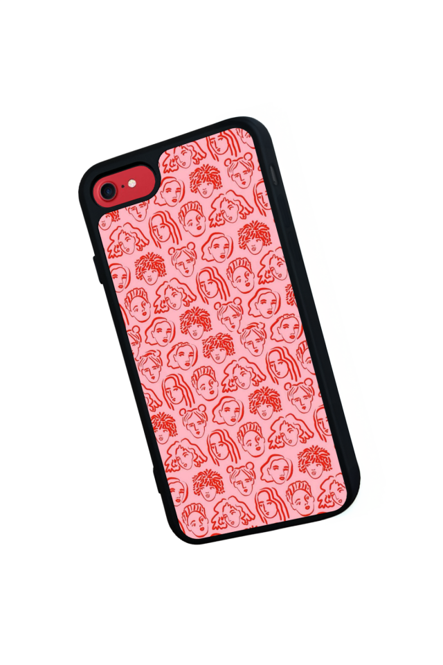 iPhone 7 Uyumlu Line Art Tasarımlı Glossy Premium Kılıf