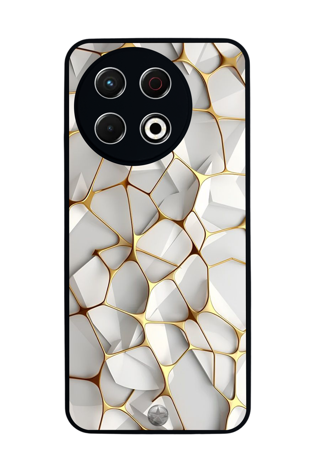 Tecno Spark 30 Pro Uyumlu Mermer Marble Tasarımlı Glossy Premium Kılıf