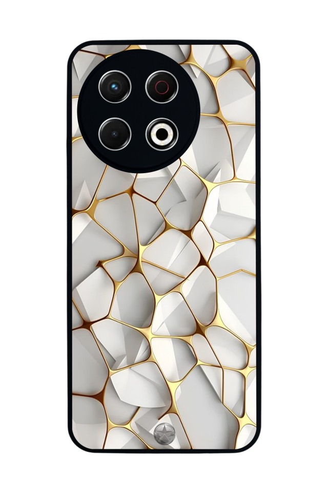 Tecno Spark 30 Pro Uyumlu Mermer Marble Tasarımlı Glossy Premium Kılıf