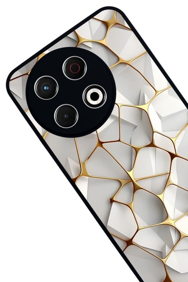 Tecno Spark 30 Pro Uyumlu Mermer Marble Tasarımlı Glossy Premium Kılıf