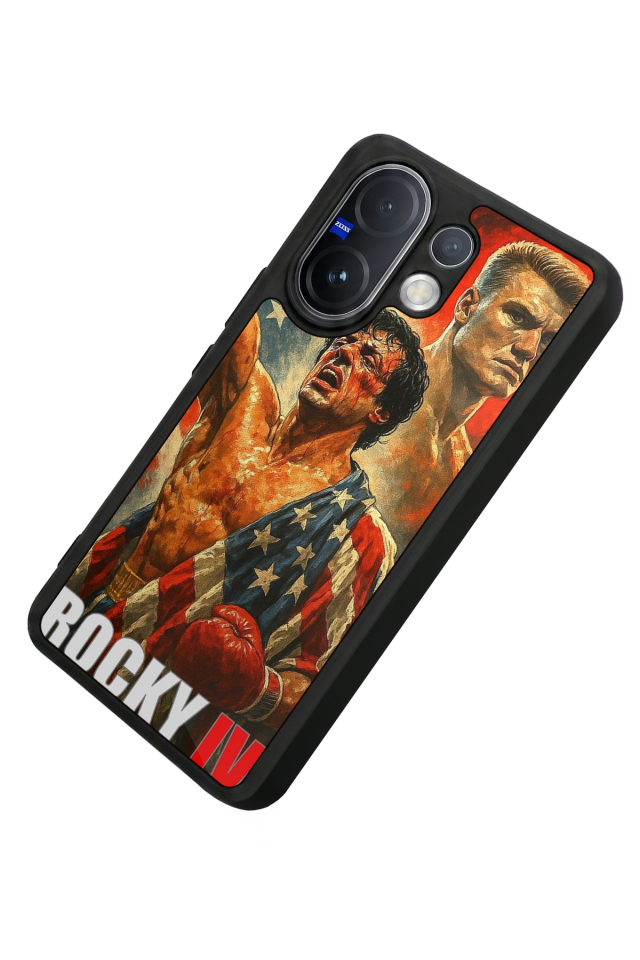 Vivo V60 Uyumlu Rocky Tasarımlı Glossy Premium Kılıf