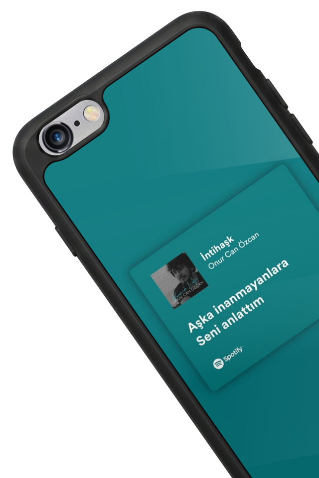 iPhone 6s Plus Uyumlu Sarki Sozleri Tasarımlı Glossy Premium Kılıf
