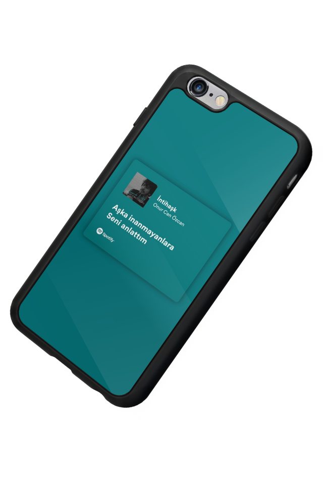 iPhone 6s Plus Uyumlu Sarki Sozleri Tasarımlı Glossy Premium Kılıf