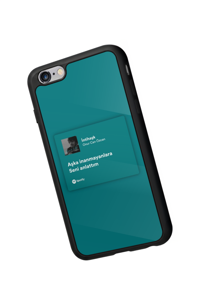 iPhone 6s Plus Uyumlu Sarki Sozleri Tasarımlı Glossy Premium Kılıf