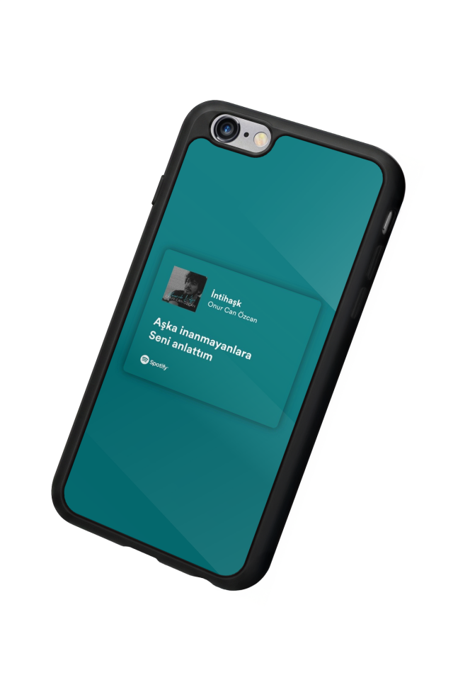 iPhone 6s Plus Uyumlu Sarki Sozleri Tasarımlı Glossy Premium Kılıf