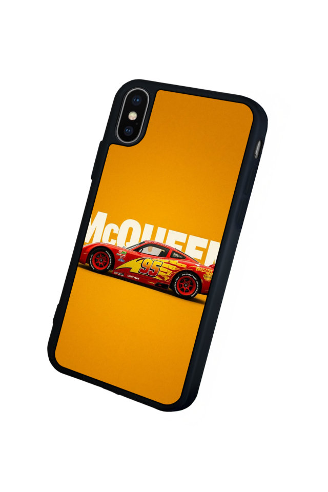 iPhone XS Max Uyumlu Şimsek McQueen Tasarımlı Glossy Premium Kılıf