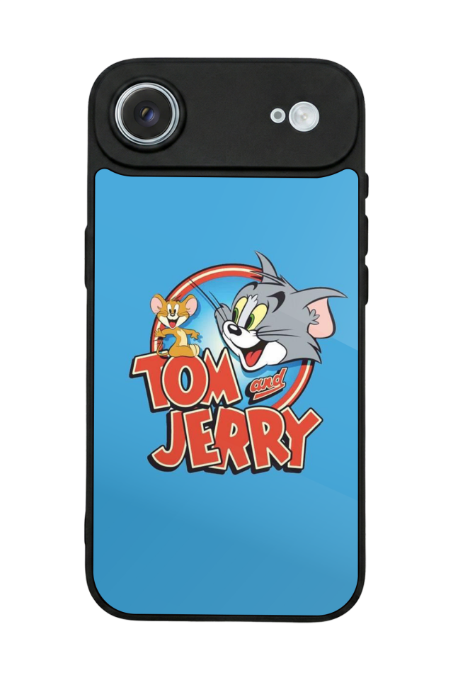 iPhone 17 Air Uyumlu Tom And Jerry Tasarımlı Glossy Premium Kılıf