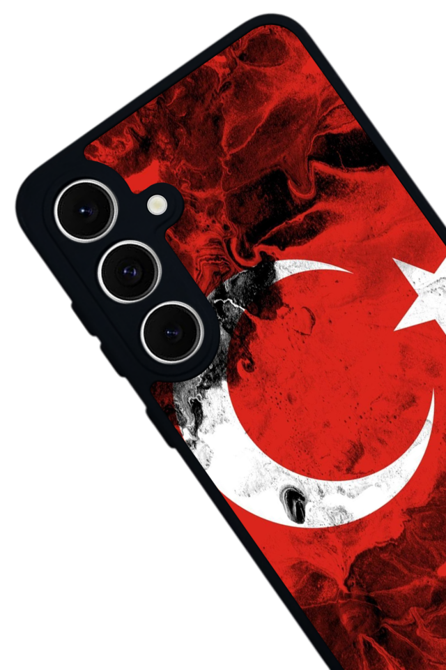Samsung Galaxy S24 FE Uyumlu Türk Bayragi Tasarımlı Glossy Premium Kılıf