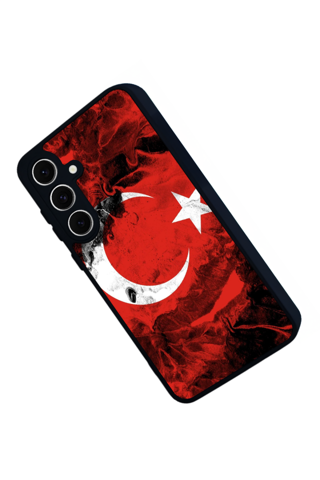 Samsung Galaxy S24 FE Uyumlu Türk Bayragi Tasarımlı Glossy Premium Kılıf