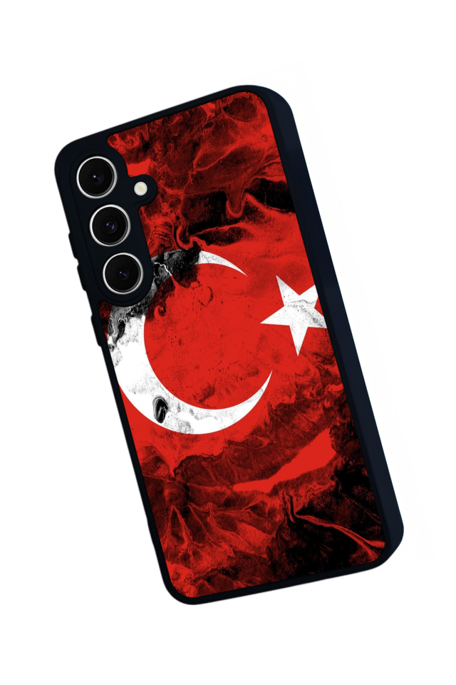 Samsung Galaxy S24 FE Uyumlu Türk Bayragi Tasarımlı Glossy Premium Kılıf