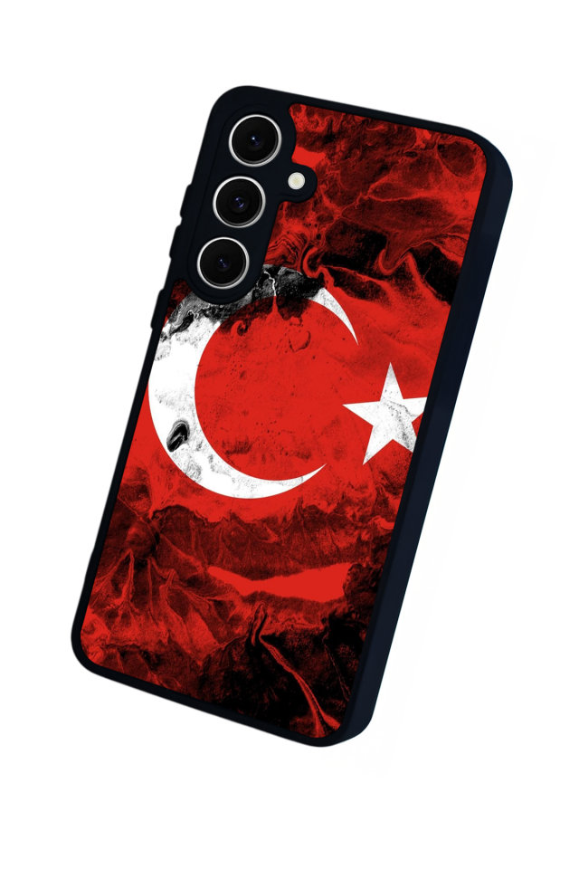 Samsung Galaxy S24 FE Uyumlu Türk Bayragi Tasarımlı Glossy Premium Kılıf