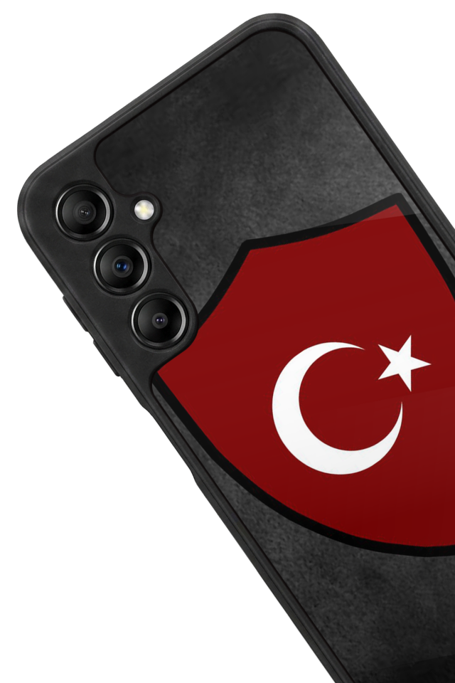 Samsung Galaxy A14 Uyumlu Türk Bayragi Tasarımlı Glossy Premium Kılıf