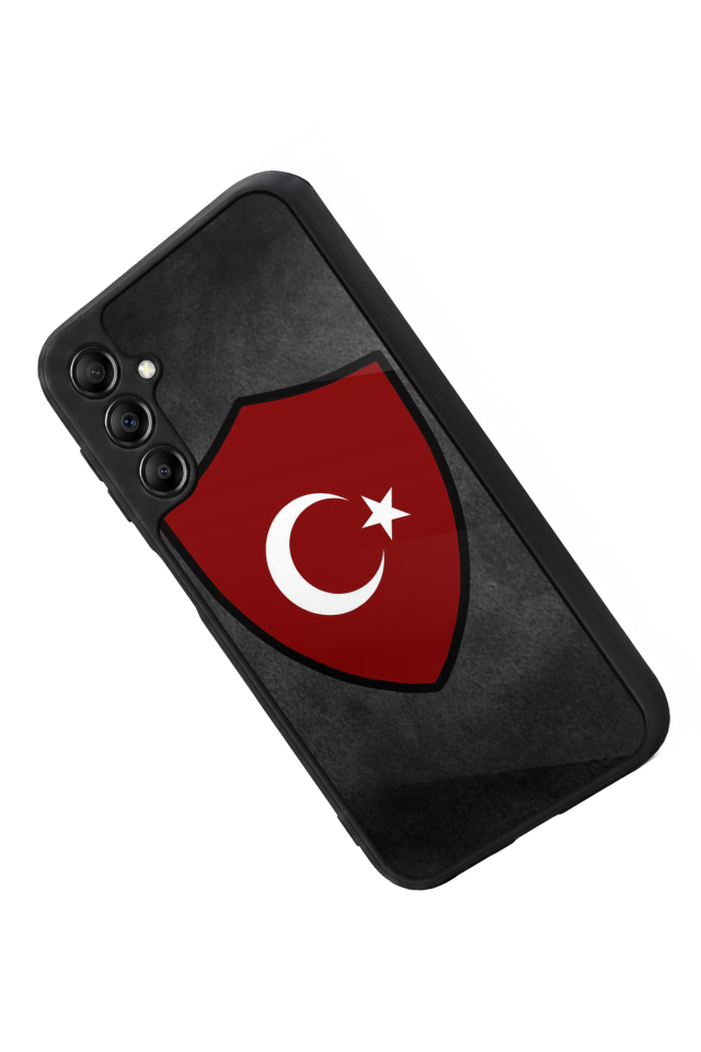 Samsung Galaxy A14 Uyumlu Türk Bayragi Tasarımlı Glossy Premium Kılıf