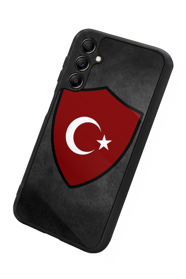 Samsung Galaxy A14 Uyumlu Türk Bayragi Tasarımlı Glossy Premium Kılıf