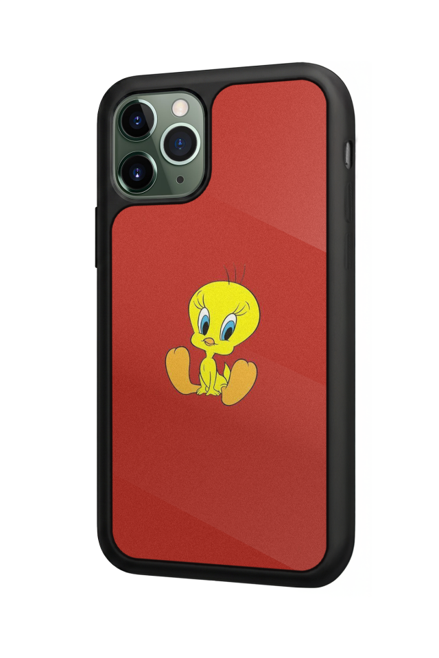 iPhone 11 Pro Uyumlu Tweety Tasarımlı Glossy Premium Kılıf