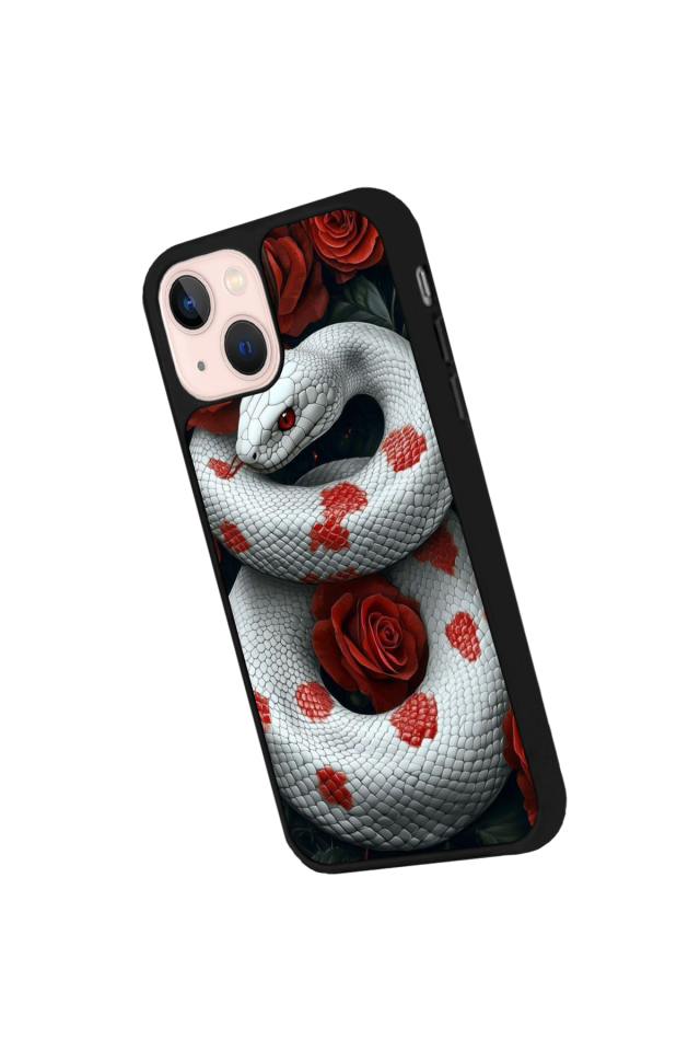 iPhone 14 Plus Uyumlu Yılan Tasarımlı Glossy Premium Kılıf