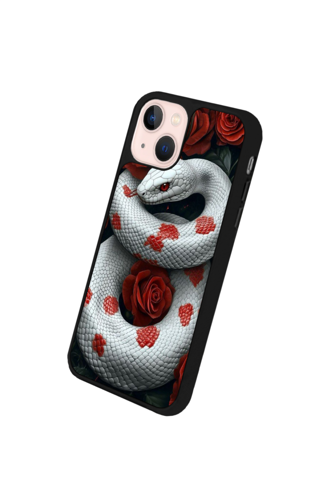 iPhone 14 Plus Uyumlu Yılan Tasarımlı Glossy Premium Kılıf