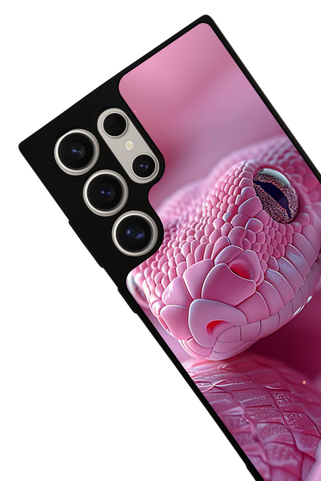 Samsung Galaxy S22 Ultra Uyumlu Yılan Tasarımlı Glossy Premium Kılıf