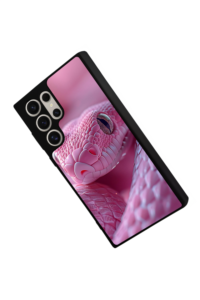 Samsung Galaxy S22 Ultra Uyumlu Yılan Tasarımlı Glossy Premium Kılıf