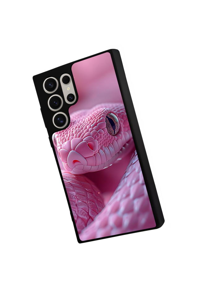 Samsung Galaxy S22 Ultra Uyumlu Yılan Tasarımlı Glossy Premium Kılıf