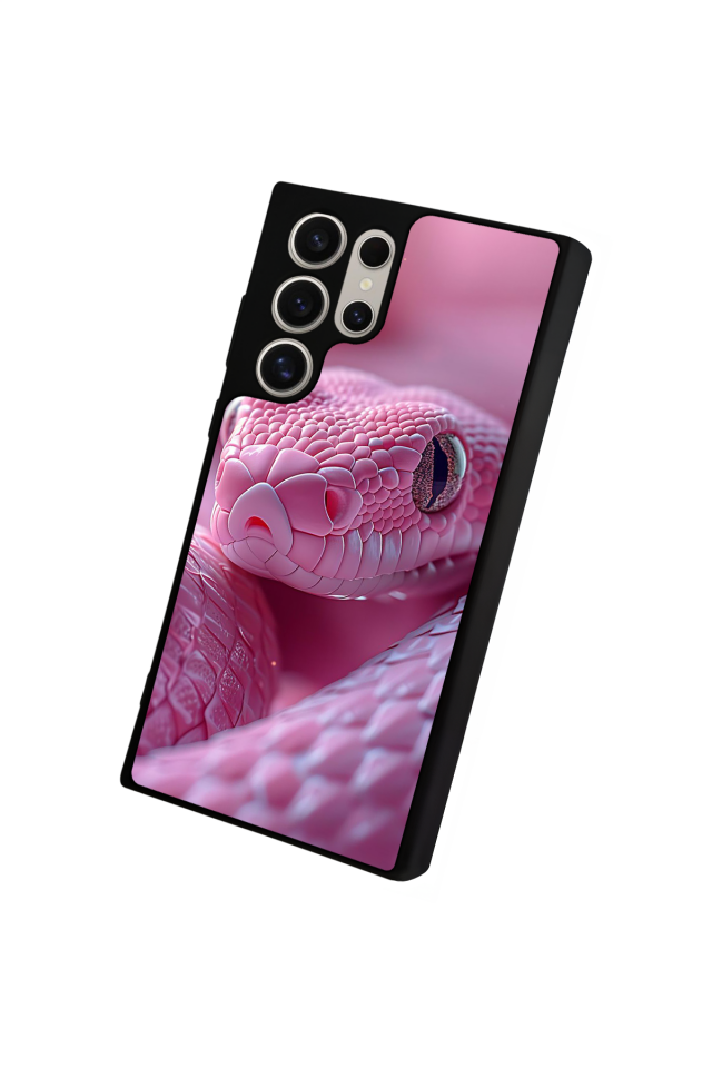 Samsung Galaxy S22 Ultra Uyumlu Yılan Tasarımlı Glossy Premium Kılıf