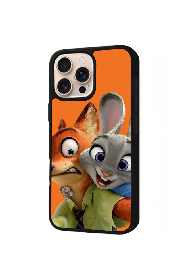 iPhone 14 Pro Max Uyumlu Zootropolis Tasarımlı Glossy Premium Kılıf