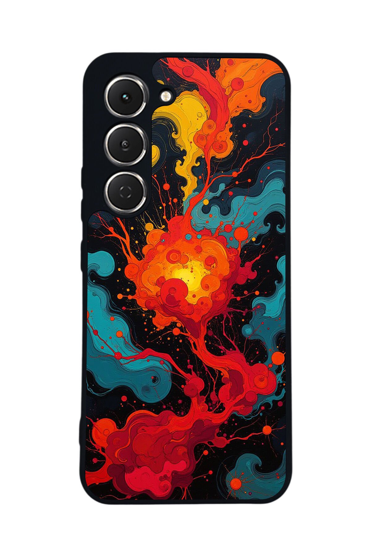 Tecno Spark 40 Pro Uyumlu Abstract Tasarımlı Glossy Premium Kılıf
