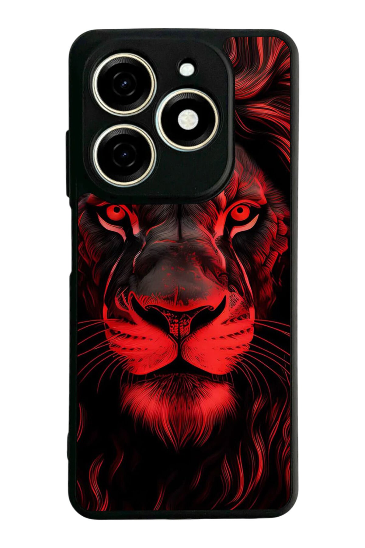 Infınıx Smart 8 Pro Uyumlu Aslan Tasarımlı Glossy Premium Kılıf