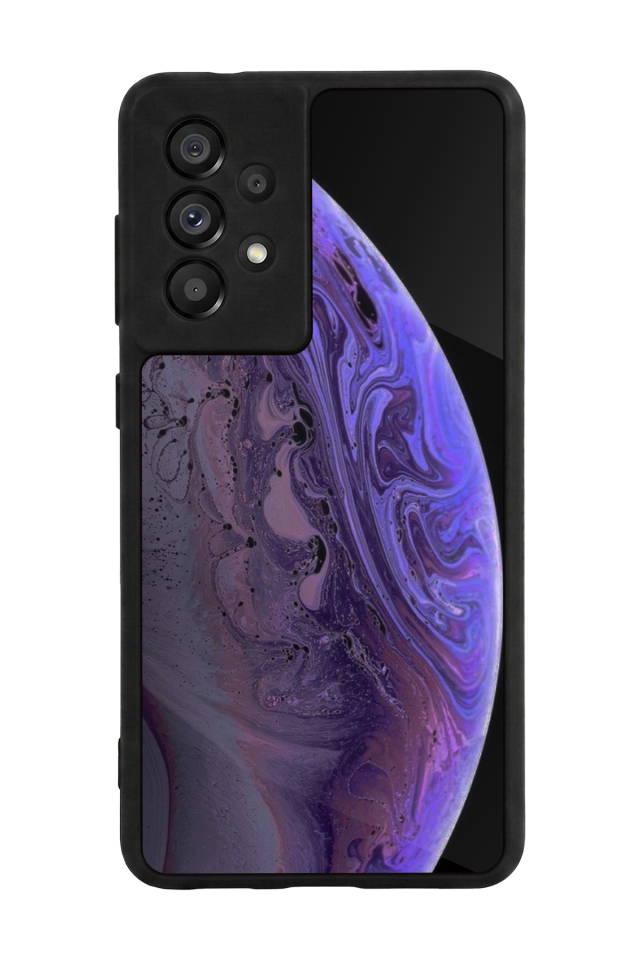 Samsung Galaxy A73 Uyumlu Ay Tasarımlı Glossy Premium Kılıf