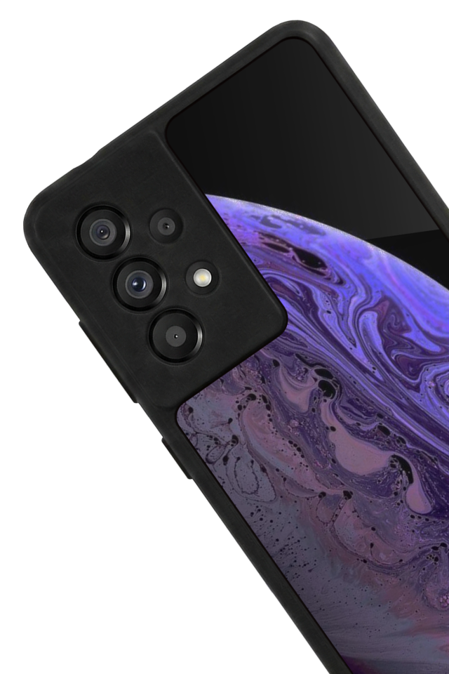 Samsung Galaxy A73 Uyumlu Ay Tasarımlı Glossy Premium Kılıf