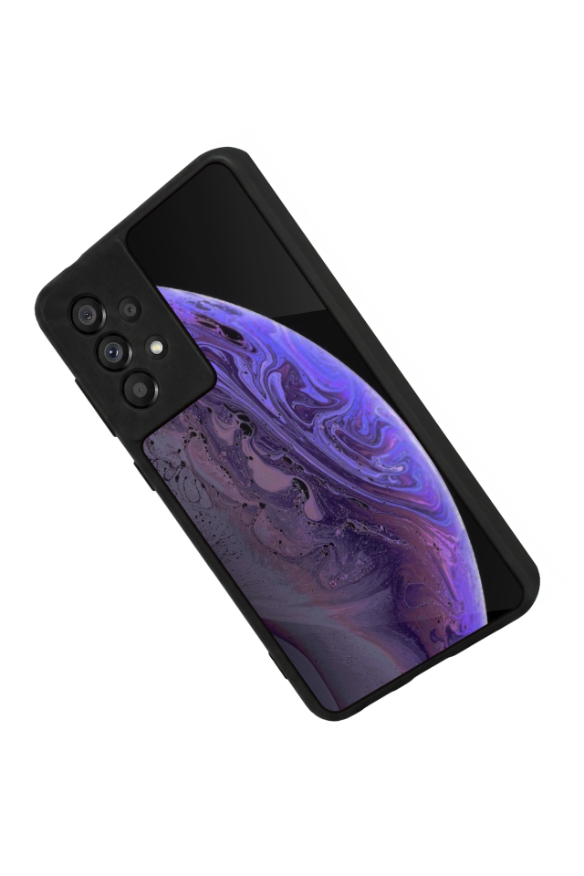 Samsung Galaxy A73 Uyumlu Ay Tasarımlı Glossy Premium Kılıf