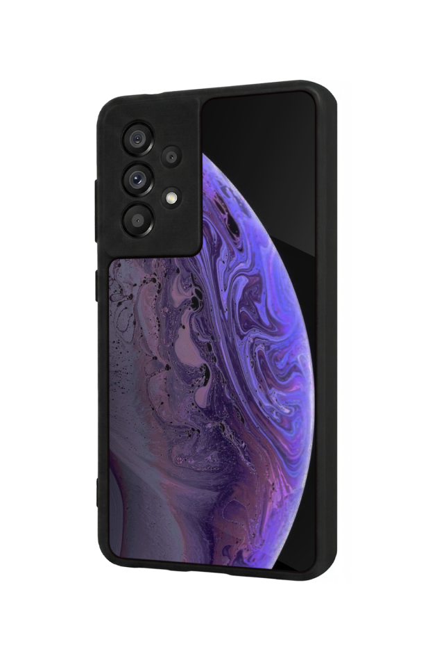 Samsung Galaxy A73 Uyumlu Ay Tasarımlı Glossy Premium Kılıf