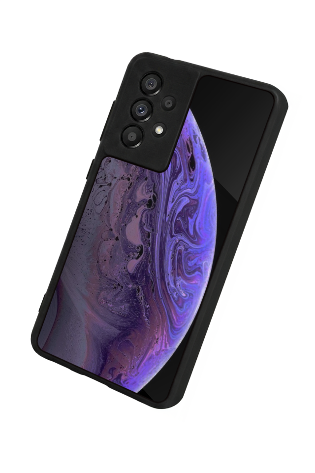 Samsung Galaxy A73 Uyumlu Ay Tasarımlı Glossy Premium Kılıf