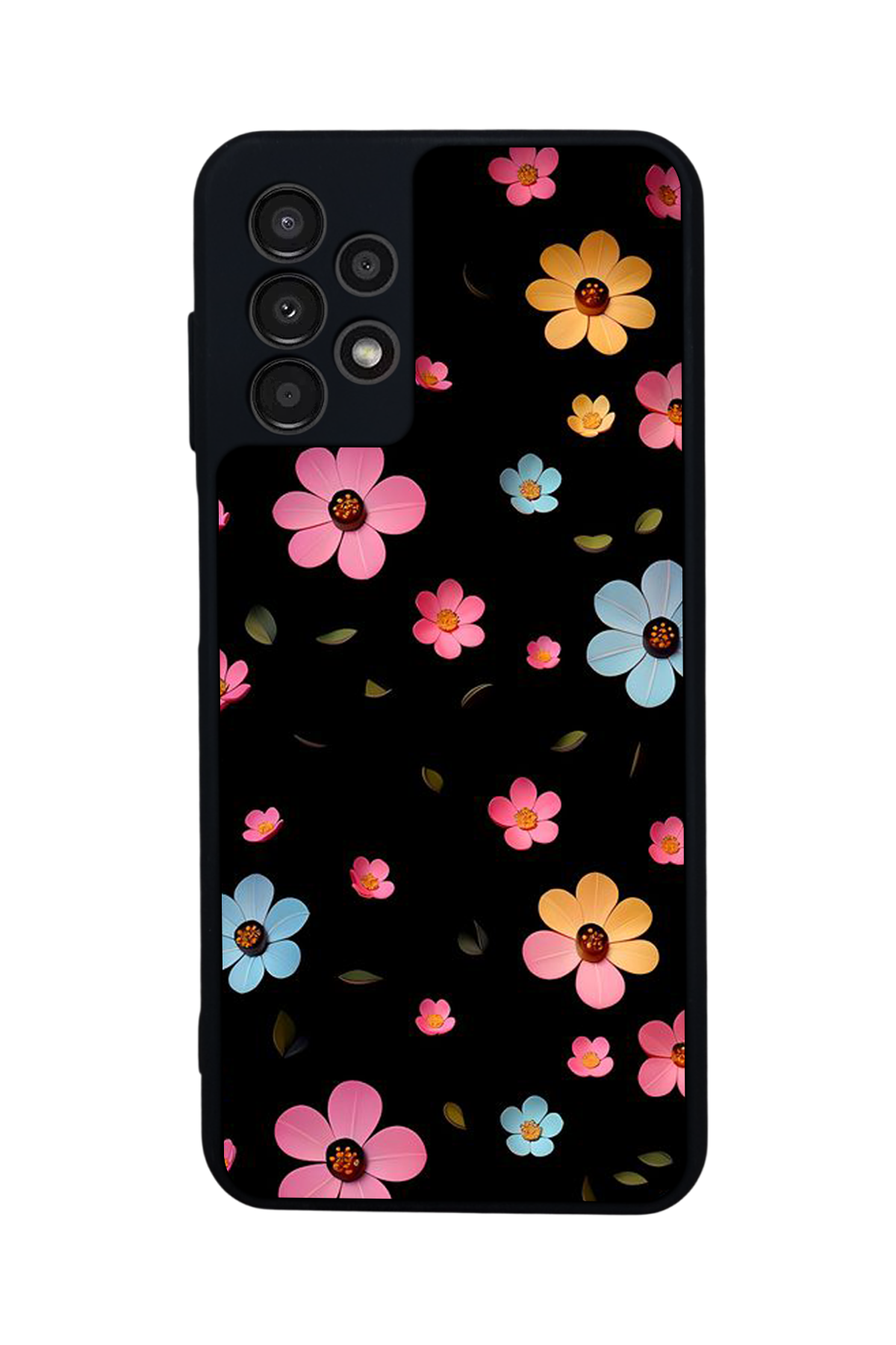 Samsung Galaxy A13 Uyumlu Cicek Tasarımlı Glossy Premium Kılıf