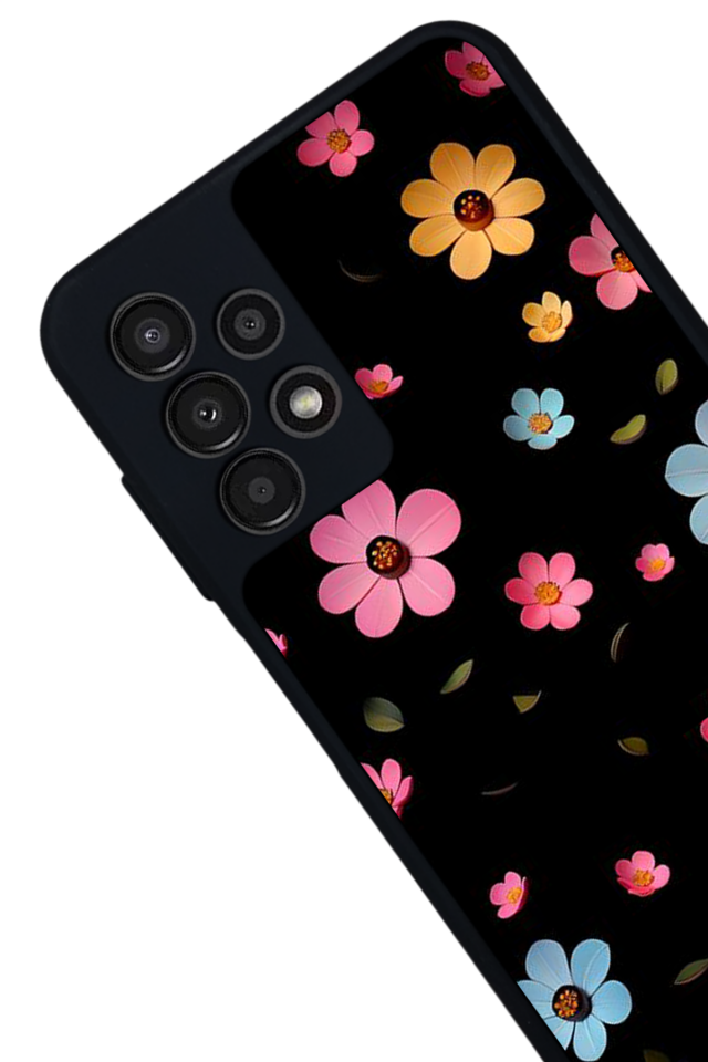 Samsung Galaxy A13 Uyumlu Cicek Tasarımlı Glossy Premium Kılıf