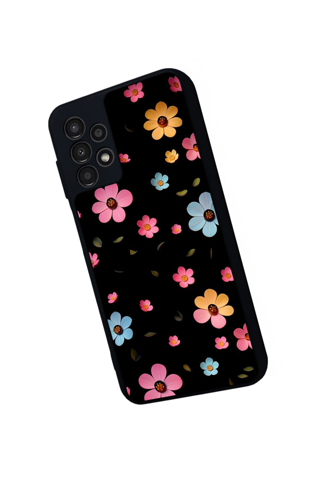 Samsung Galaxy A13 Uyumlu Cicek Tasarımlı Glossy Premium Kılıf