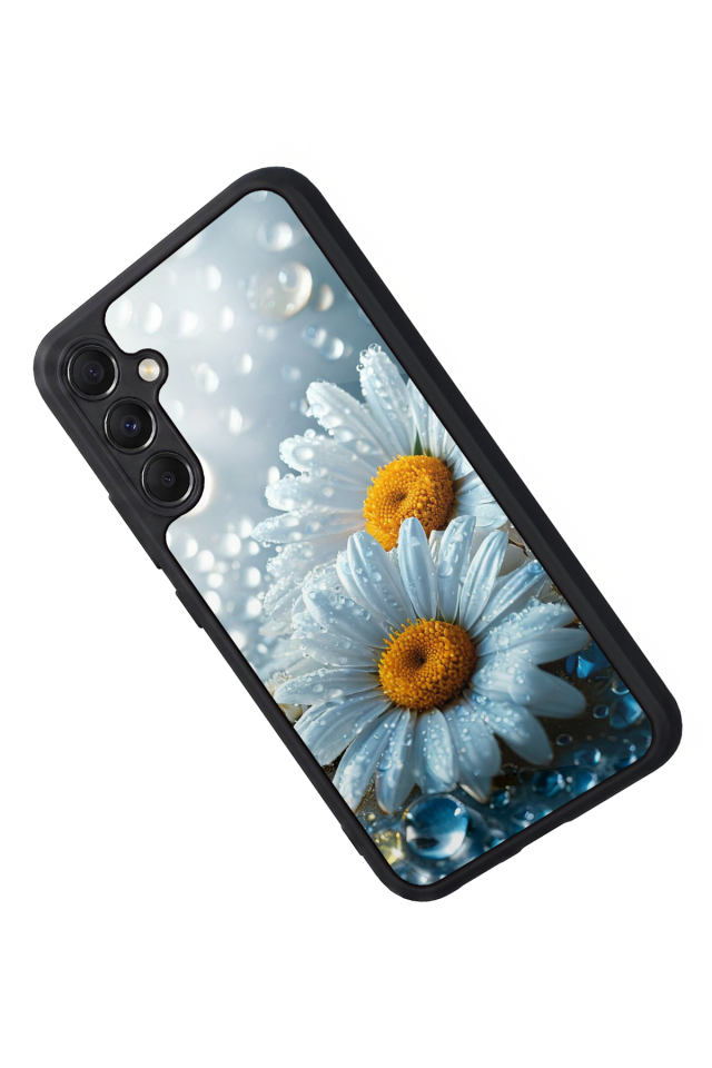 Samsung Galaxy M34 Uyumlu Cicek Tasarımlı Glossy Premium Kılıf