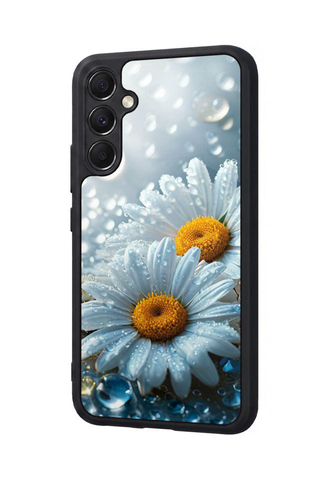 Samsung Galaxy M34 Uyumlu Cicek Tasarımlı Glossy Premium Kılıf