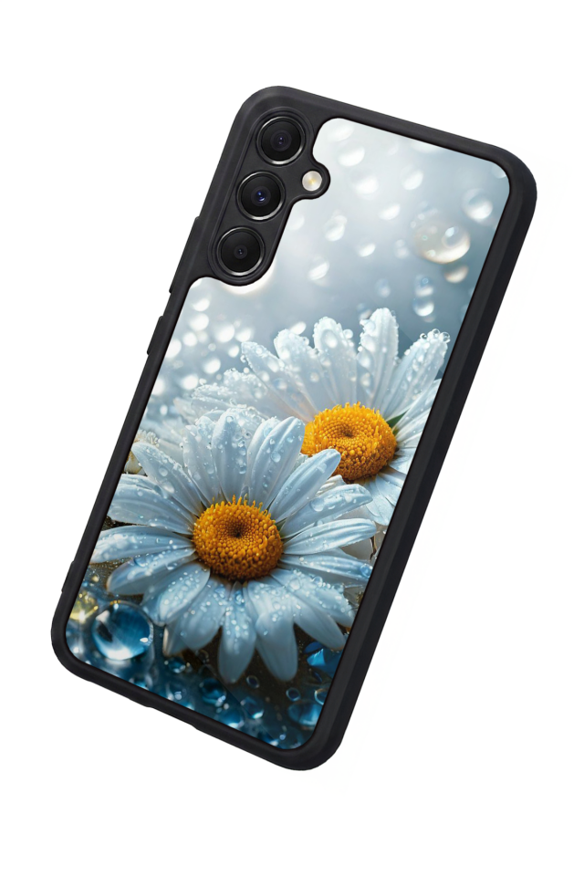 Samsung Galaxy M34 Uyumlu Cicek Tasarımlı Glossy Premium Kılıf
