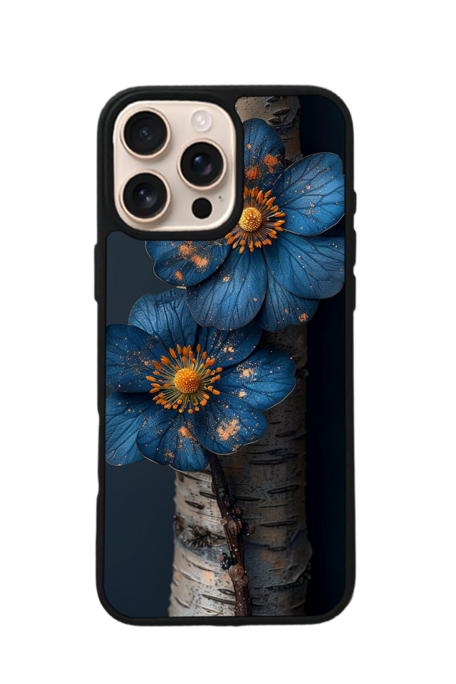 iPhone 14 Pro Uyumlu Cicek Tasarımlı Glossy Premium Kılıf
