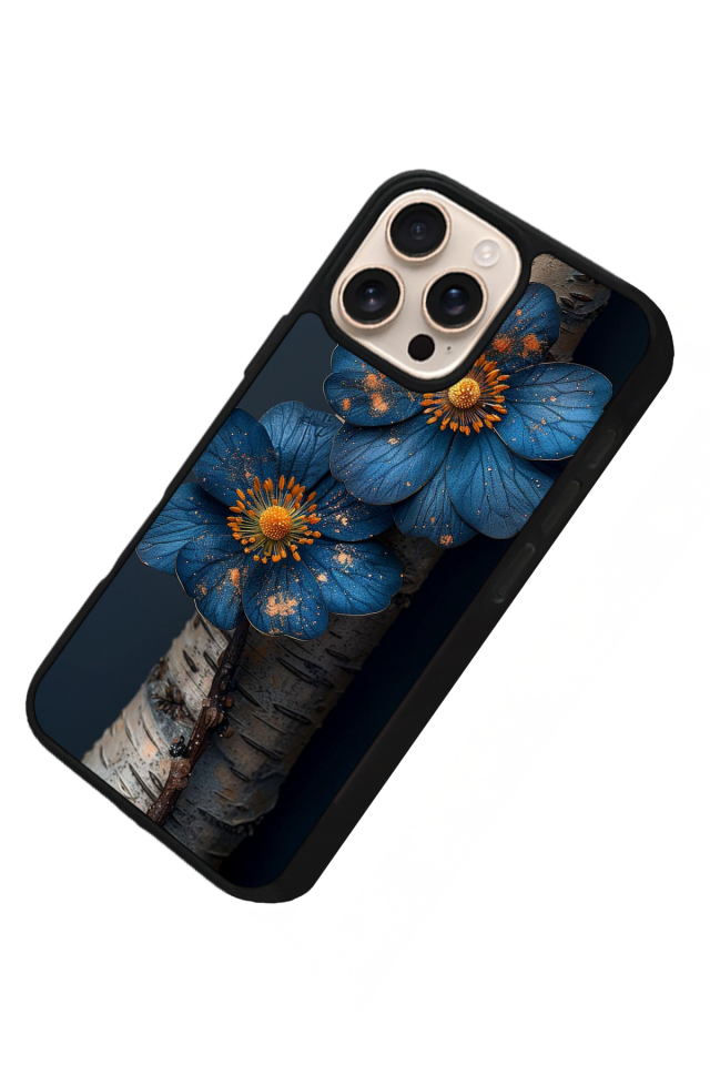 iPhone 14 Pro Uyumlu Cicek Tasarımlı Glossy Premium Kılıf