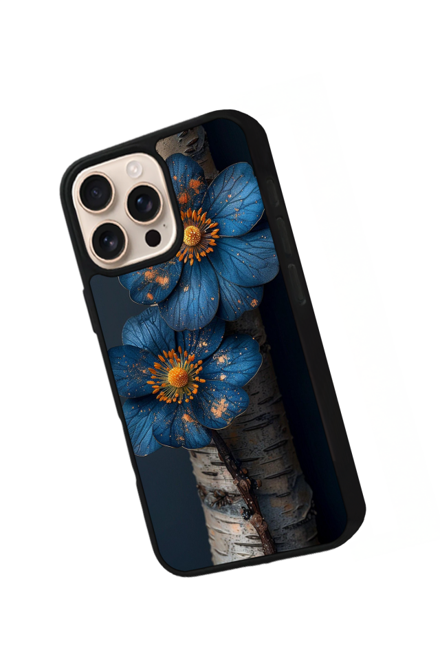 iPhone 14 Pro Uyumlu Cicek Tasarımlı Glossy Premium Kılıf