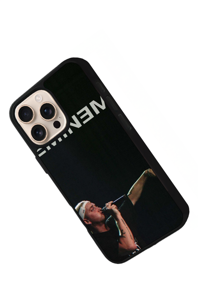 iPhone 16 Pro Max Uyumlu Eminem Tasarımlı Glossy Premium Kılıf