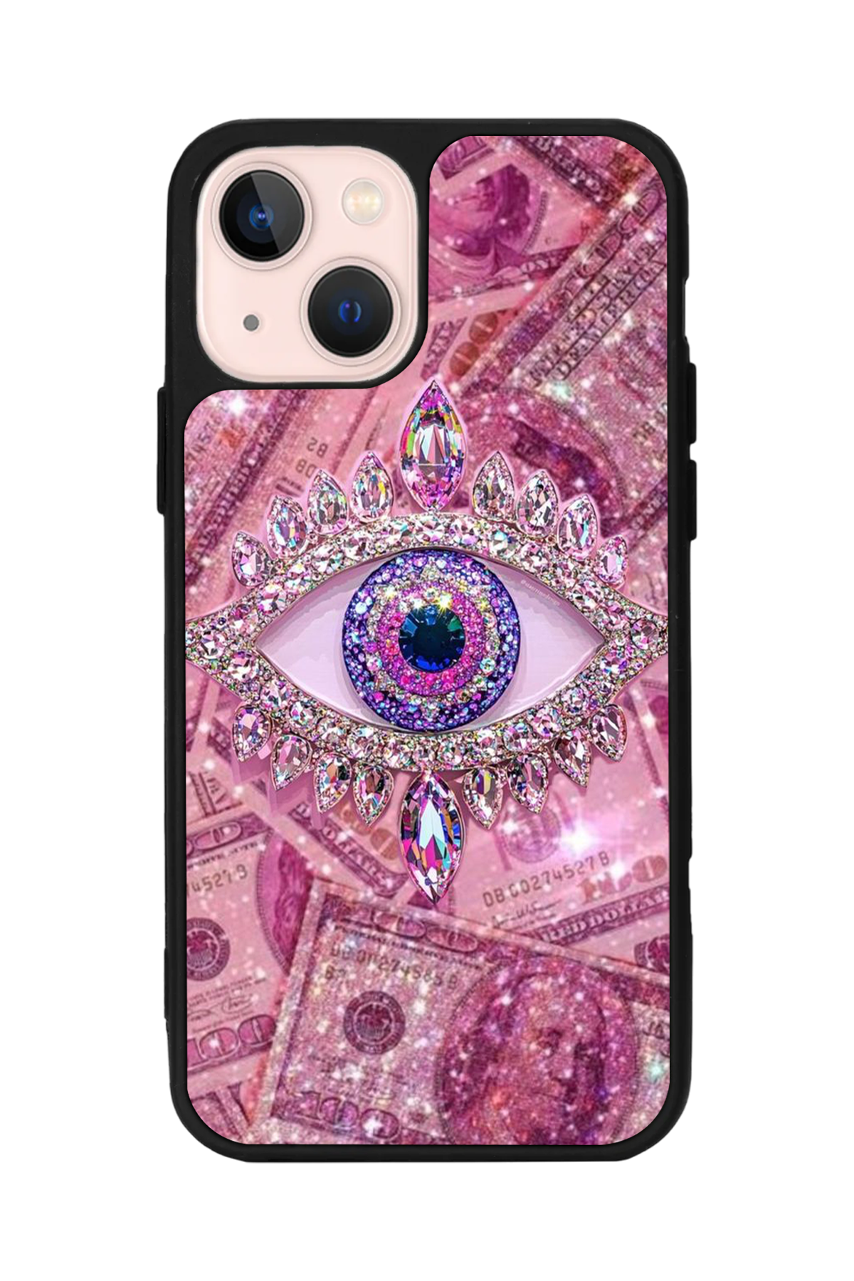 iPhone 14 Plus Uyumlu Göz Tasarımlı Glossy Premium Kılıf