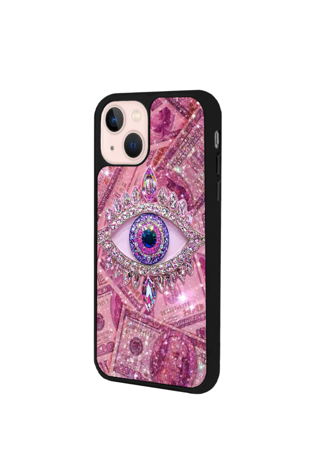iPhone 14 Plus Uyumlu Göz Tasarımlı Glossy Premium Kılıf