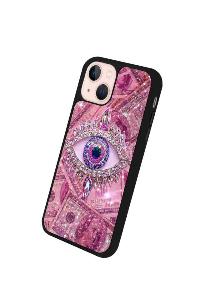 iPhone 14 Plus Uyumlu Göz Tasarımlı Glossy Premium Kılıf