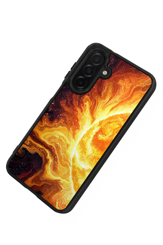 Samsung Galaxy A56 Uyumlu Güneş Tasarımlı Glossy Premium Kılıf