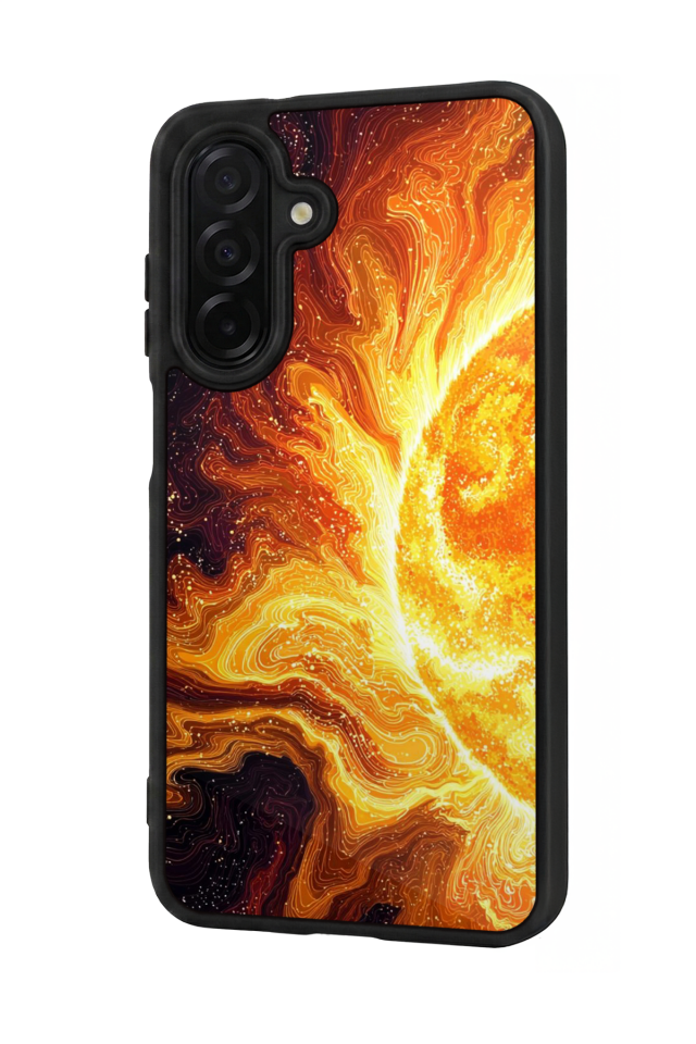 Samsung Galaxy A56 Uyumlu Güneş Tasarımlı Glossy Premium Kılıf